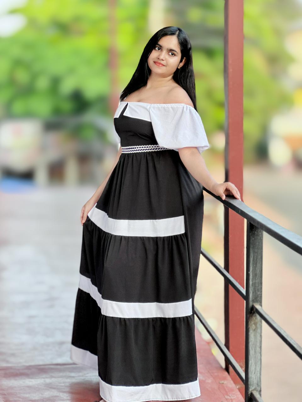 Midnight Muse Off-Shoulder Maxi Dress