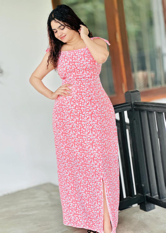 Rosabelle Floral Slit Maxi Dress