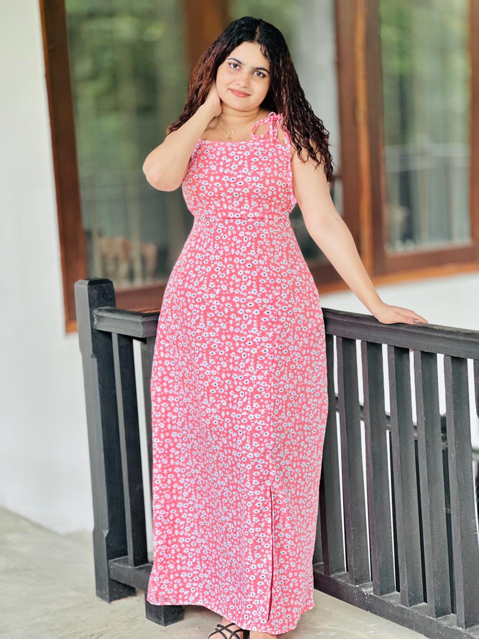Rosabelle Floral Slit Maxi Dress