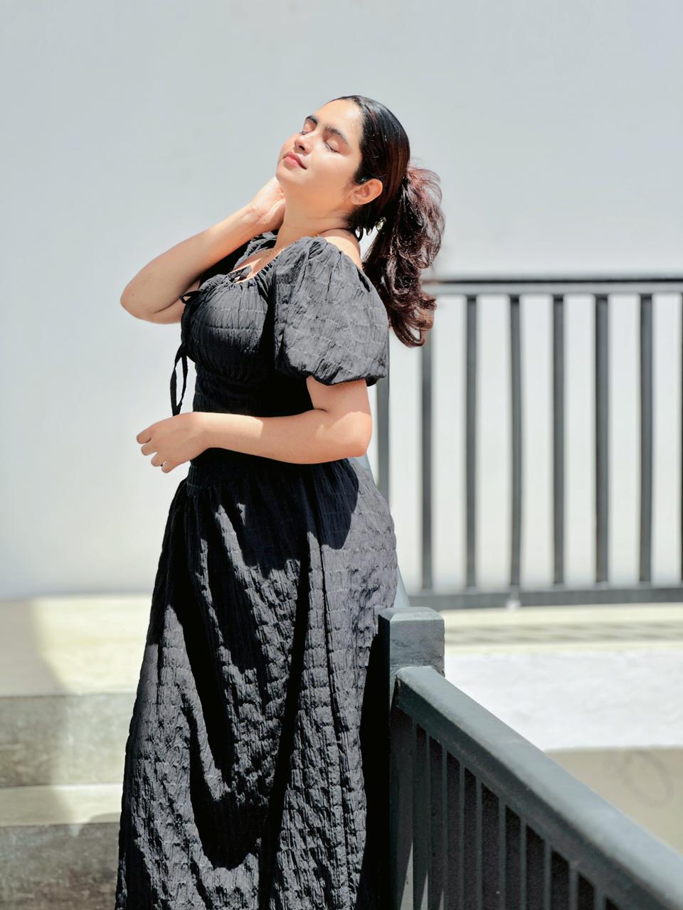 Skybloom Smocked Midi Dress