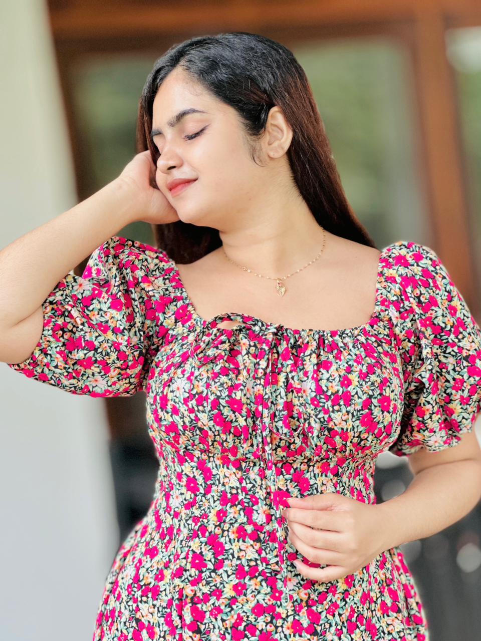 Milkmaid Floral Maxi Frock