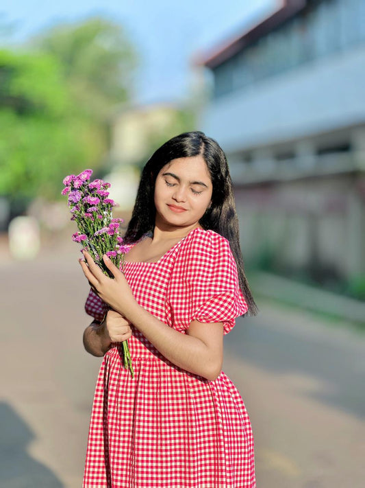 Square neck maxi dress