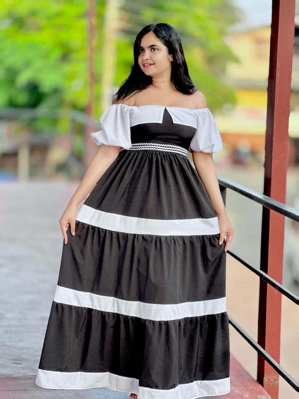 Midnight Muse Off-Shoulder Maxi Dress