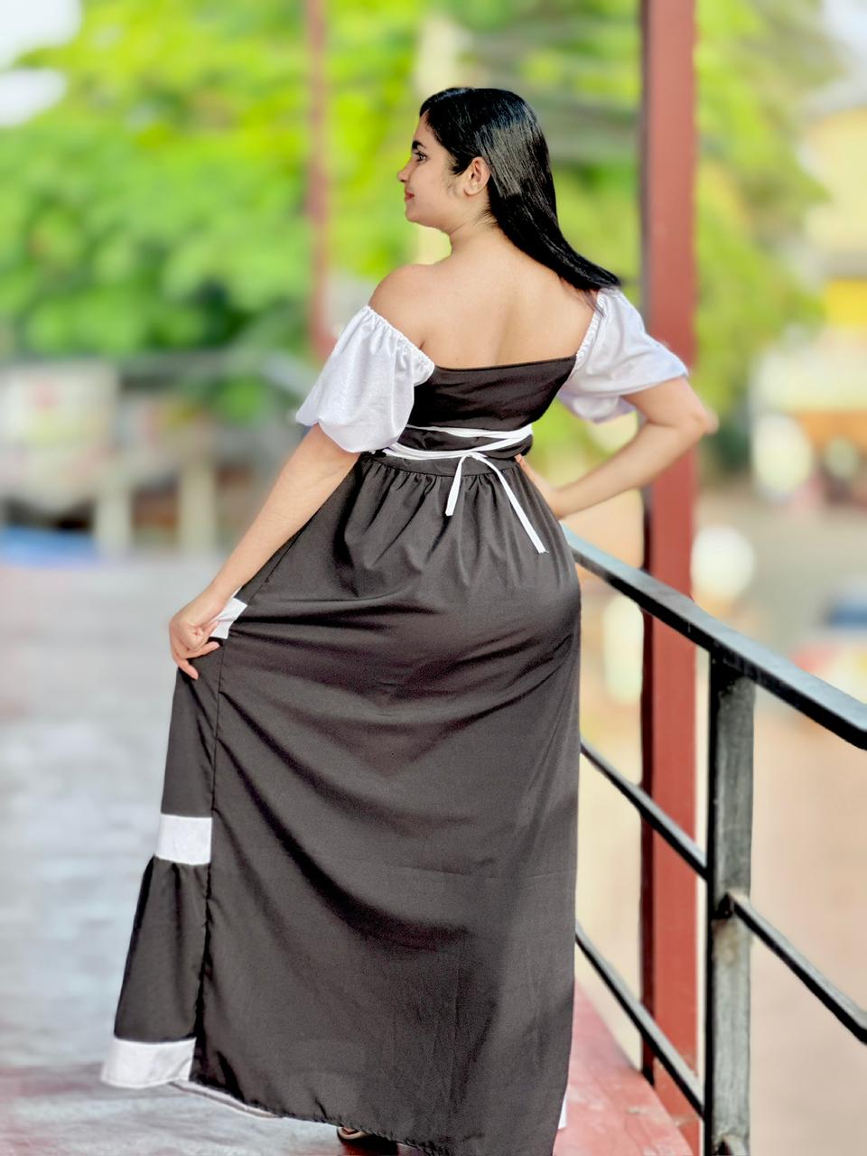 Midnight Muse Off-Shoulder Maxi Dress